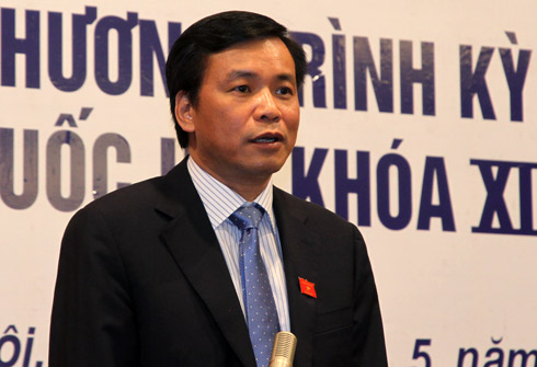 Chủ nhiệm Văn phòng Quốc hội Nguyễn Hạnh Phúc. Ảnh: Nguyễn Hưng.